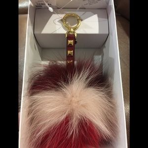 Michael Kors Large Fur Pom Pom Lollipop